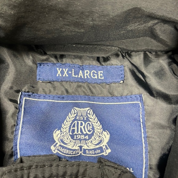 💦American Rag Men's Snorkel Parka Coat XXL Deep Black - Picture 4 of 9